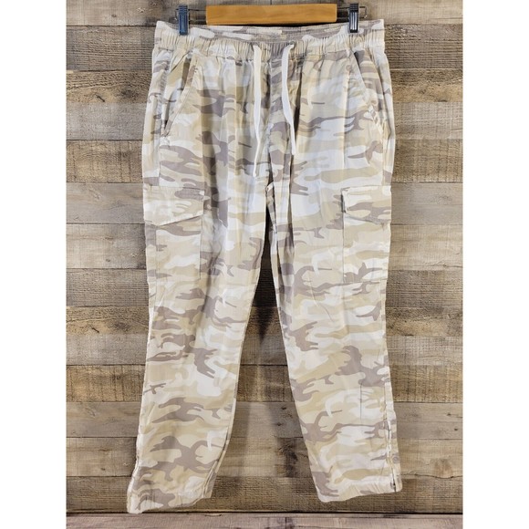 Sanctuary Pants - Sanctuary Women Sand/Beige Camo Standard Surplus Cargo Twill Denim Pant Size LRG